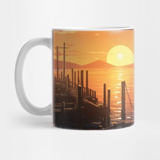 Harbor Sunset Serenity Mug